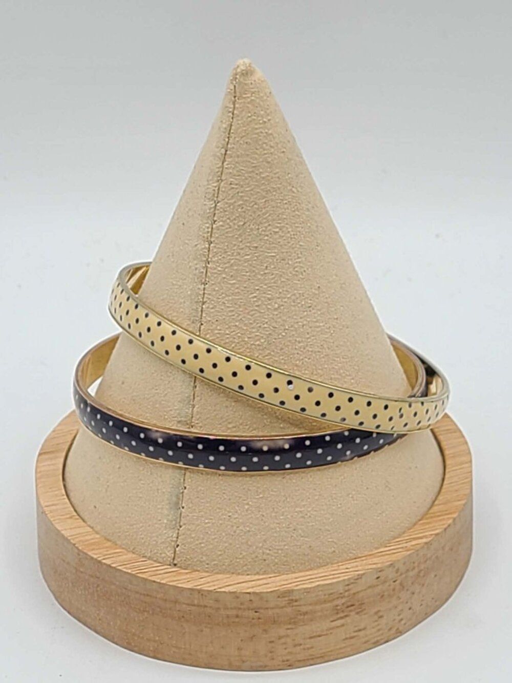 J Crew set of 2 Polka Dot Bangle Bracelets